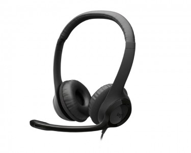 H390 Stereo USB-C slušalice sa mikrofonom crne